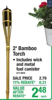 Menards 2 Bamboo Torch offer