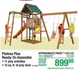 Menards Plateau Plus Ready-To-Assemble offer