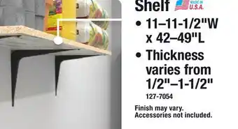 Menards Shelf offer