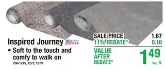 Menards Inspired Journey offer