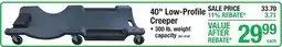 Menards 40 Low-Profile Creeper offer