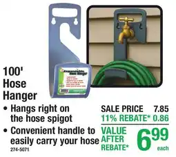 Menards 100' Hose Hanger offer