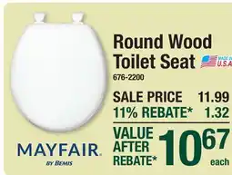 Menards Round Wood Toilet Seat offer
