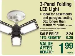 Menards 3-Panel Folding LED Light offer