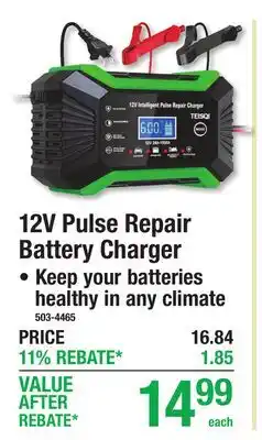 Menards 12V Pulse Repair Battery Charger offer