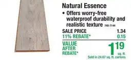 Menards Natural Essence offer