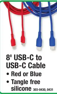Menards 8' USB-C to USB-C Cable offer