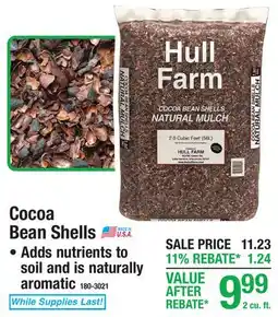 Menards Cocoa Bean Shells offer