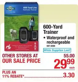 Menards 600-Yard Trainer offer