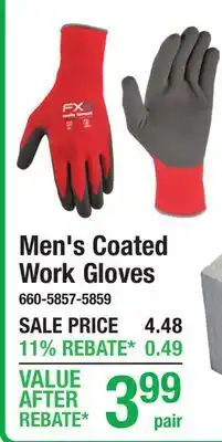 Menards Men's Coated Work Gloves offer