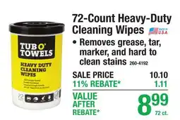 Menards 72-Count Heavy-Duty Cleaning Wipes offer