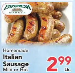 Eurofresh Market Eurofresh Market Homemade Italian Sausage offer