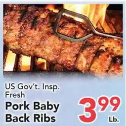 Eurofresh Market US Gov't Insp. Fresh Pork Baby Back Ribs offer