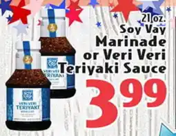 Eurofresh Market Soy Vay Marinade or Veri Veri Teriyaki Sauce offer