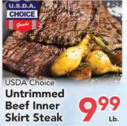 Eurofresh Market USDA Choice Untrimmed Beef Inner Skirt Steak offer