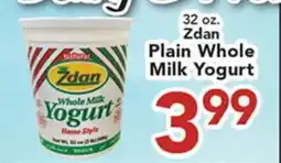 Eurofresh Market Zdan Plain Whole Milk Yogurt offer