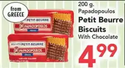Eurofresh Market Papadopoulos Petit Beurre Biscuits With Chocolate offer