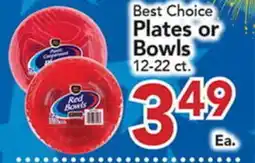 Eurofresh Market Best Choice Plates or Bowls offer