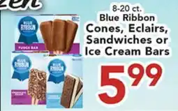 Eurofresh Market Blue Ribbon Cones, Eclairs, Sandwiches or Ice Cream Bars offer