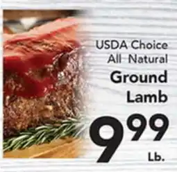 Eurofresh Market USDA Choice All Natural Ground Lamb offer