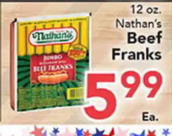 Eurofresh Market Nathan's Beef Franks offer