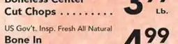 Eurofresh Market US Gov't Insp. Fresh All Natural Boneless Center Cut Chops offer