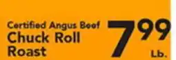 Eurofresh Market Certified Angus Beef Chuck Roll Roast offer