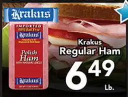 Eurofresh Market Krakus Regular Ham offer