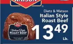 Eurofresh Market Dietz & Watson Italian Style Roast Beef offer