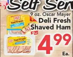 Eurofresh Market 9 oz. Oscar Mayer Deli Fresh Shaved Ham offer