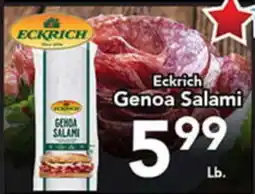 Eurofresh Market Eckrich Genoa Salami offer