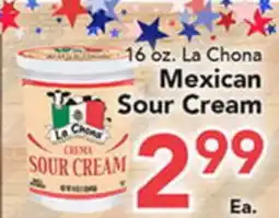 Eurofresh Market 16 oz. La Chona Mexican Sour Cream offer