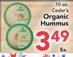 Eurofresh Market Cedar's Organic Hummus offer