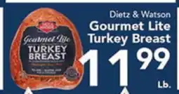 Eurofresh Market Dietz & Watson Gourmet Lite Turkey Breast offer