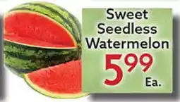 World Fresh Market Sweet Seedless Watermelon offer