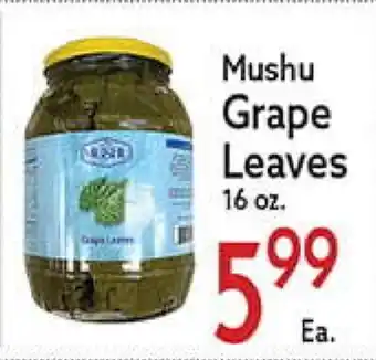 World Fresh Market Mushu Grape Leaves offer