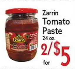 World Fresh Market Zarrin Tomato Paste offer