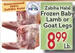 World Fresh Market Zabiha Halal Frozen Baby Lamb or Goat Legs offer