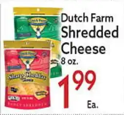 World Fresh Market Dutch Farm Shredded Cheese offer