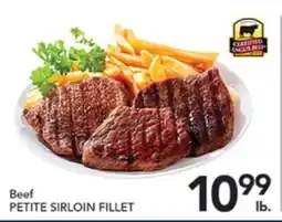 Pete's Fresh Market Beef PETITE SIRLOIN FILLET offer