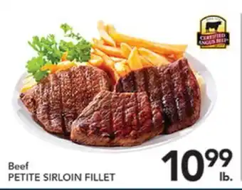 Pete's Fresh Market Beef PETITE SIRLOIN FILLET offer