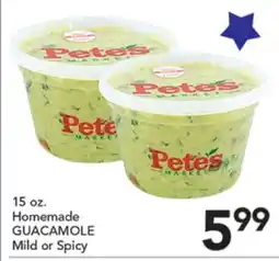 Pete's Fresh Market 15 oz. Homemade GUACAMOLE offer