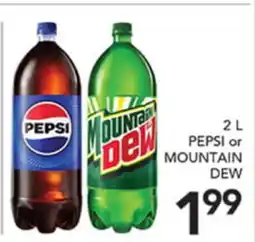 Pete's Fresh Market 2 L PEPSI or MOUNTAIN DEW offer