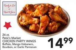 Pete's Fresh Market Pete's Market CHICKEN PARTY WINGS offer