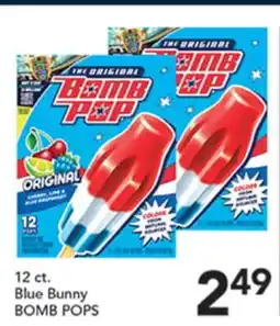 Pete's Fresh Market Blue Bunny BOMB POPS offer
