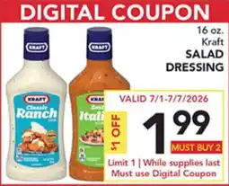Pete's Fresh Market Kraft SALAD DRESSING offer