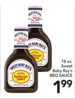 Pete's Fresh Market 18 oz. Sweet Baby Ray's BBQ SAUCE offer