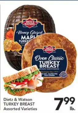 Pete's Fresh Market Dietz & Watson TURKEY BREAST offer