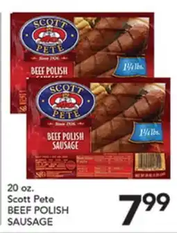 Pete's Fresh Market Scott Pete BEEF POLISH SAUSAGE offer