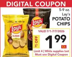 Pete's Fresh Market 5-9 oz. Lay's POTATO CHIPS offer